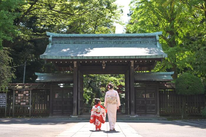 七五三3歳男の子＆5歳お姉ちゃん　神社和装ロケーション撮影　☆草加店☆彡