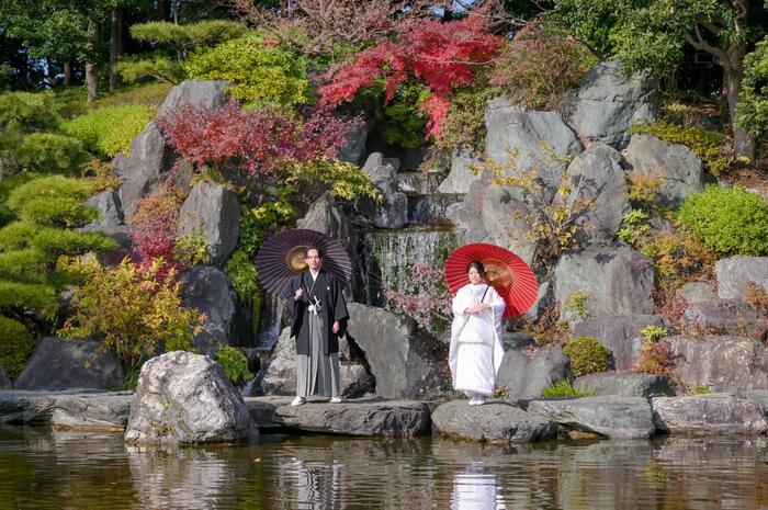 ウェディング和装ロケ【花畑公園・桜花亭】☆草加店☆彡