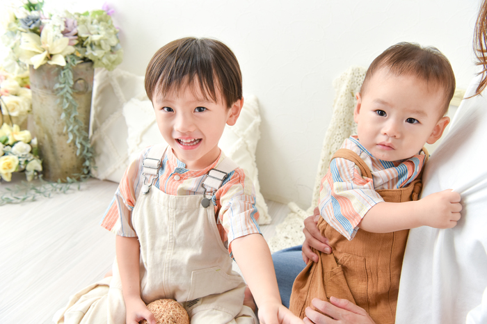 七五三3歳男の子&1歳バースデーフォト☆彡上尾店