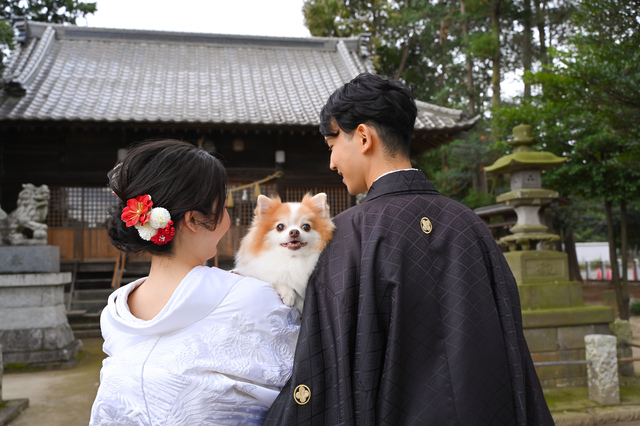 ペットと一緒のウェディングフォト☆上尾店