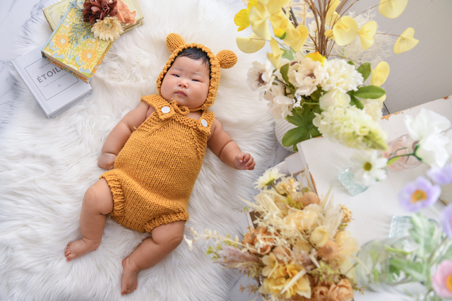 ★川越店★　お宮参り　産着＆くまさんおむつショット