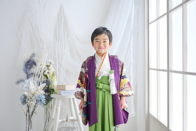 ★川越店★七五三５歳家族みんなで着物撮影